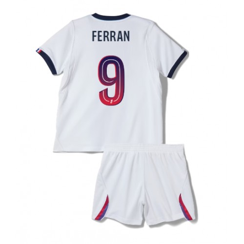 Paris Saint-Germain Ferran Torres #9 Fußballbekleidung Auswärtstrikot Kinder 2026-27 Kurzarm (+ kurze hosen)